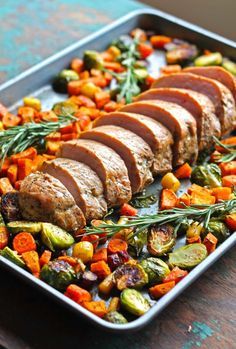 One Pan Pork Loin Filet with Fall Vegetables