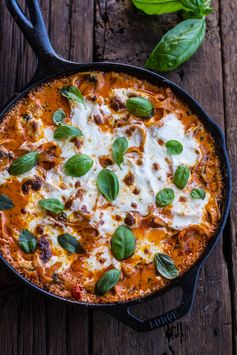 One Pot 30 Minute Creamy Tomato Basil Pasta Bake