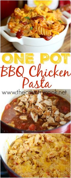 One Pot BBQ Chicken Pasta