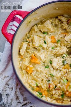 One Pot Chicken Risotto