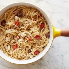 One-Pot Linguine with Pesto