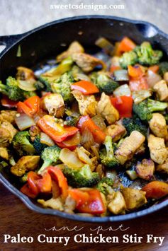 One Pot Paleo Chicken Curry Stir Fry