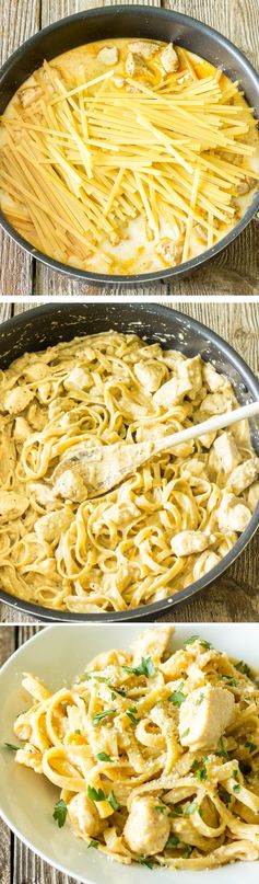 One Pot Wonder Cajun Chicken Alfredo