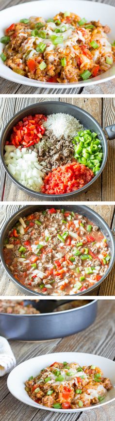 One Pot Wonder Stuffed Pepper Skillet