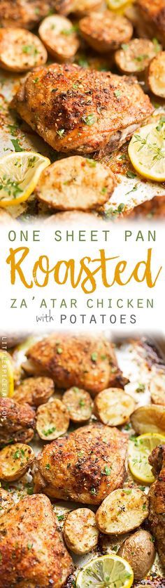 One Sheet Pan Roasted Za'atar Chicken and Potatoes