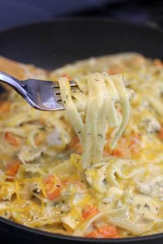 One Skillet Creamy Chicken Pasta