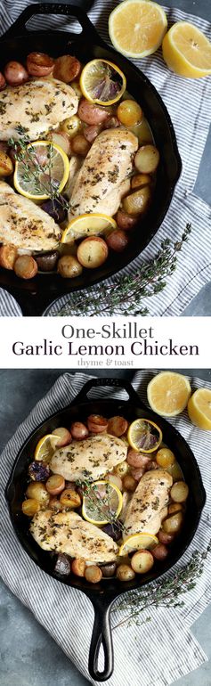 One-Skillet Garlic Lemon Chicken