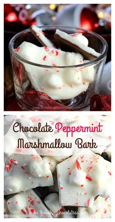 Ooh-la-la Chocolate Peppermint Marshmallow Bark