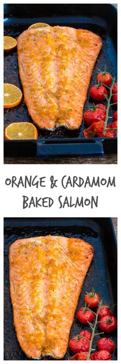 Orange and Cardamom Baked Salmon