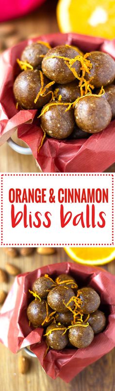 Orange and Cinnamon Bliss Balls