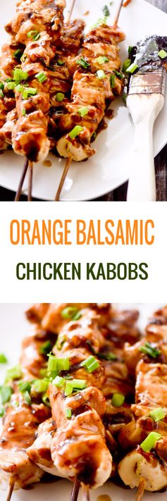 Orange Balsamic Chicken Kabobs