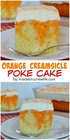 Orange Creamsicle Poke Cake