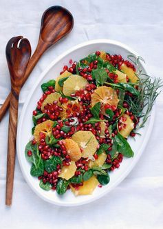 Orange Pomegranate Salad with Buttermilk Dressing