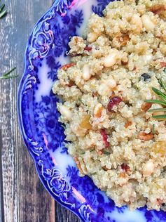 Orange Rosemary Quinoa with Beans and Pecans