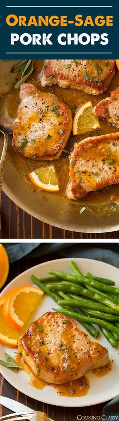 Orange-Sage Pork Chops