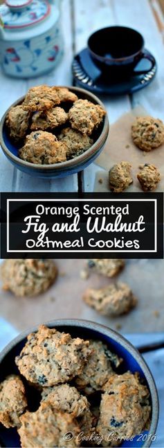 Orange Scented Fig and Walnut Cookies