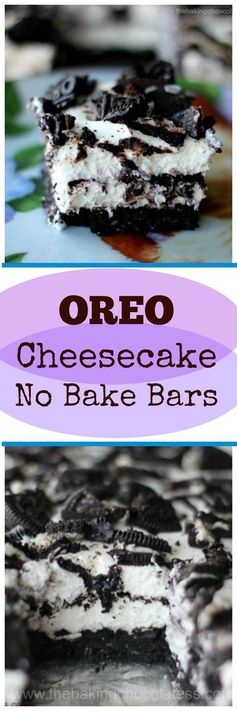 OREO Cheesecake No Bake Bars