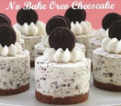 Oreo Cookies & Cream No-Bake Cheesecake