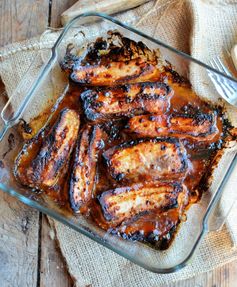 Oven Baked BBQ Pork Belly Slices