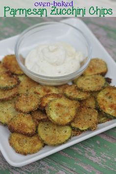 (Oven Baked Parmesan Zucchini Chips