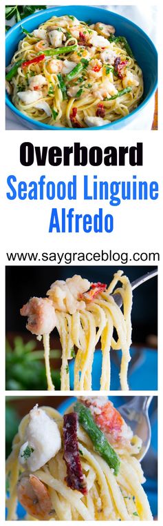 Overboard Seafood Linguine Alfredo