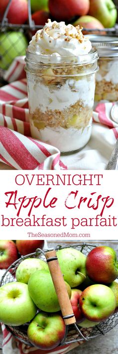 Overnight Apple Crisp Breakfast Parfait