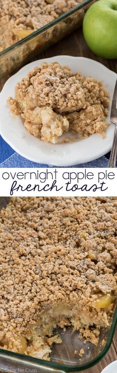 Overnight Apple Pie French Toast Casserole