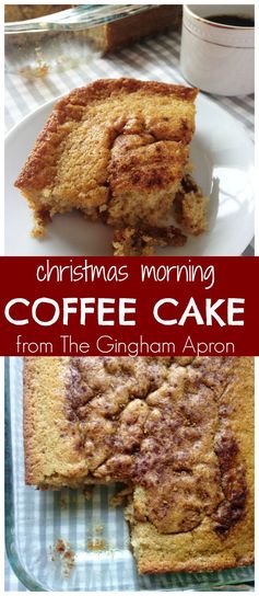 Overnight Coffee Cake (and a Stained Recipe Card