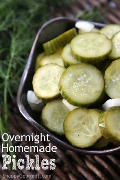 Overnight Homemade Pickles