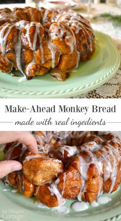 Overnight Make Ahead Monkey Bread (Using Real Ingredients