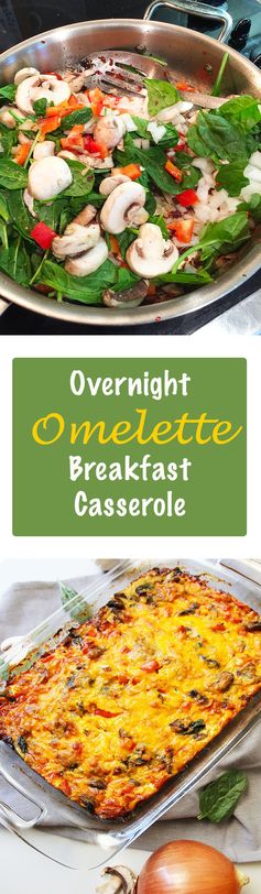 Overnight Omelette Breakfast Casserole