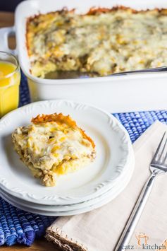 Overnight Sausage Egg Breakfast Casserole