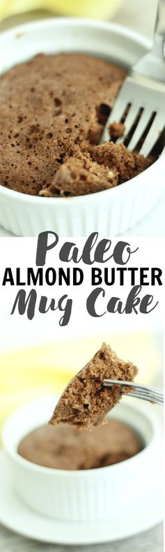 Paleo Almond Butter Mug Cake