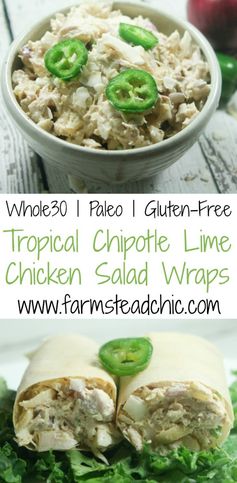 Paleo & Whole30 Chicken Salad Wraps