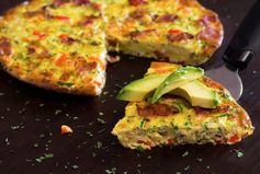 Paleo Bacon Zucchini & Red Pepper Frittata