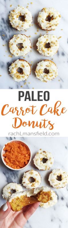 Paleo Carrot Cake Donuts