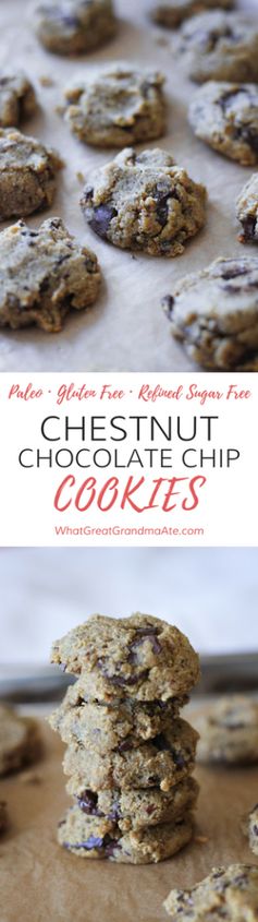 Paleo Chestnut Chocolate Chip Cookies