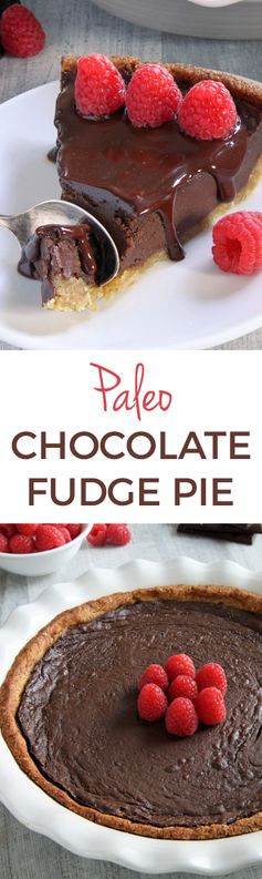 Paleo Chocolate Fudge Pie (grain-free, gluten-free, dairy-free