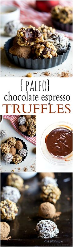 Paleo Espresso Chocolate Truffles