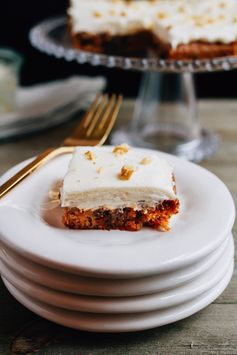 Paleo-Friendly Carrot Cake Bars