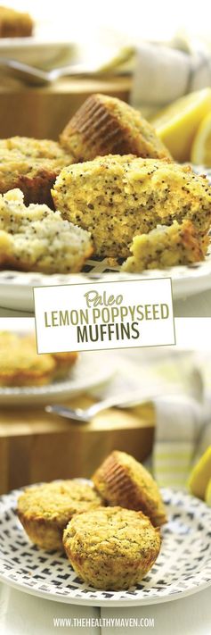 Paleo Lemon Poppyseed Muffins