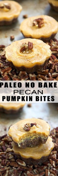 Paleo No Bake Pecan Pumpkin Pie Bites