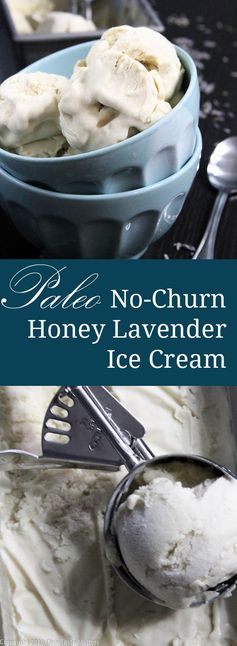 Paleo No-Churn Honey Lavender Ice Cream