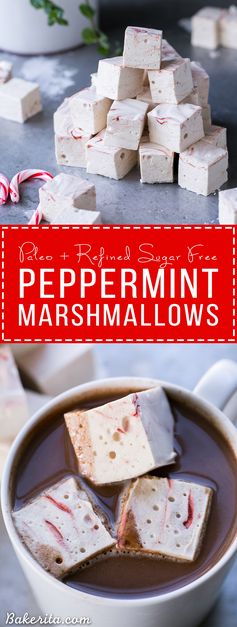 Paleo Peppermint Marshmallows