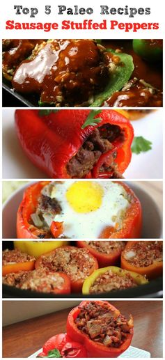 Paleo Sausage Stuffed Pepper