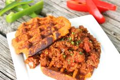 Paleo Sloppy Joes with Sweet Potato Waffles