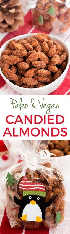 Paleo Vegan Maple Cinnamon Candied Almonds