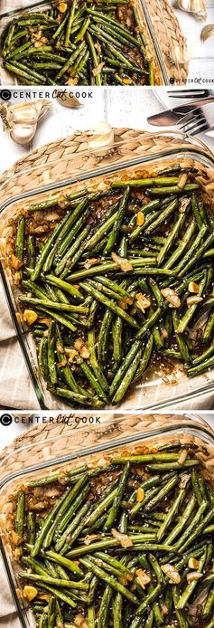 Pan Roasted Green Beans with Garlic Sauce