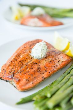 Pan Seared Salmon with Dill Butter