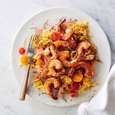 Pan-Seared Shrimp with Rosemary Spaghetti Squash